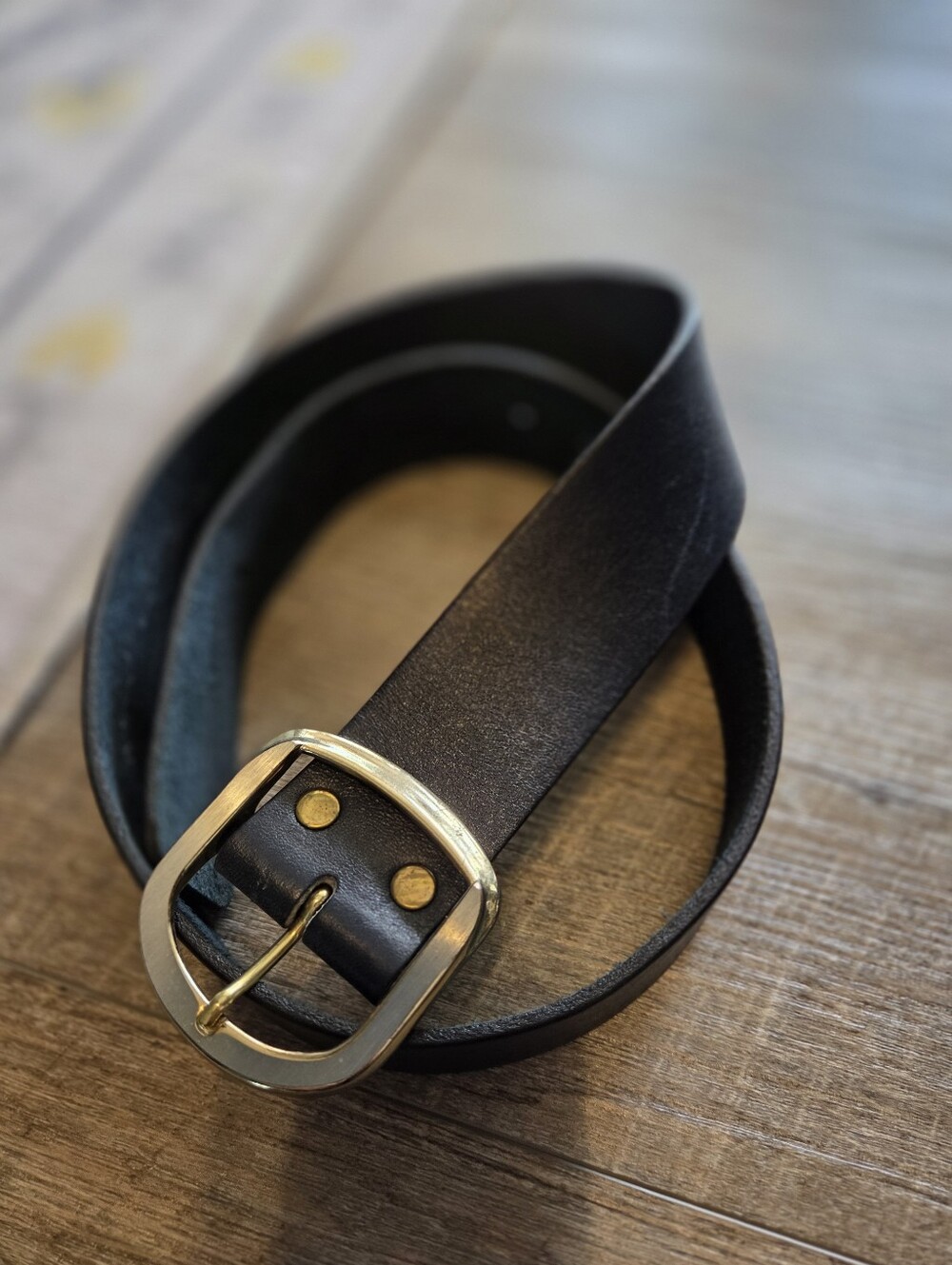 DANTE LEATHER BELT Black